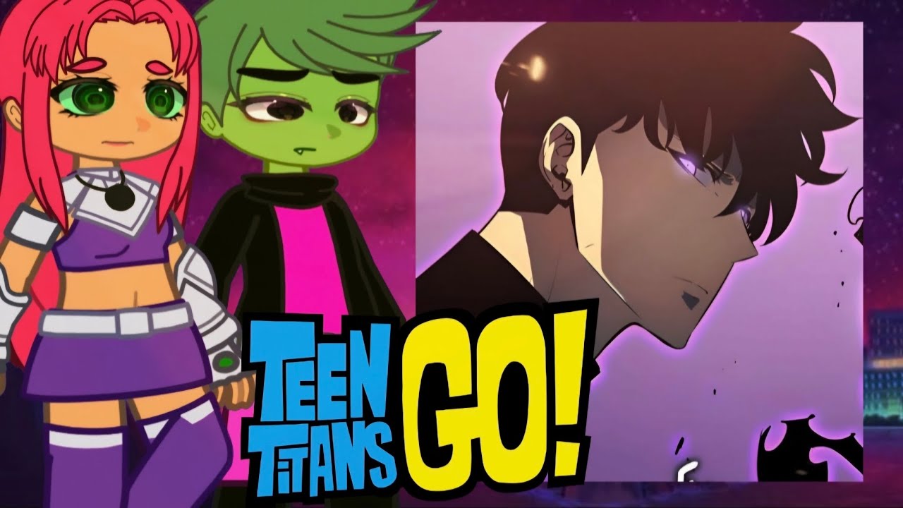 Teen Titans Go React to Robin as Sung Jin-Woo || Solo Leveling Season 2 || Gacha React