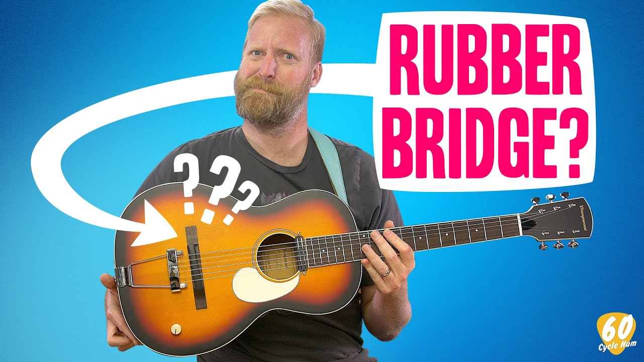 WHAT DO YOU DO WITH A RUBBER BRIDGE GUITAR? - Trying out the Orangewood Juniper with PEDALS!