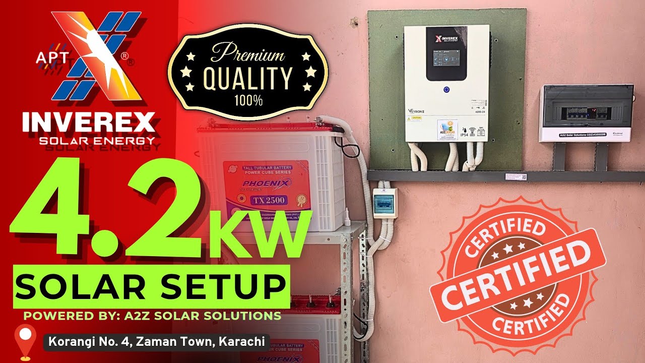 Ultimate Guide to Inverex Veyron 4.2Kw Solar System Installation: Korangi Zaman Town