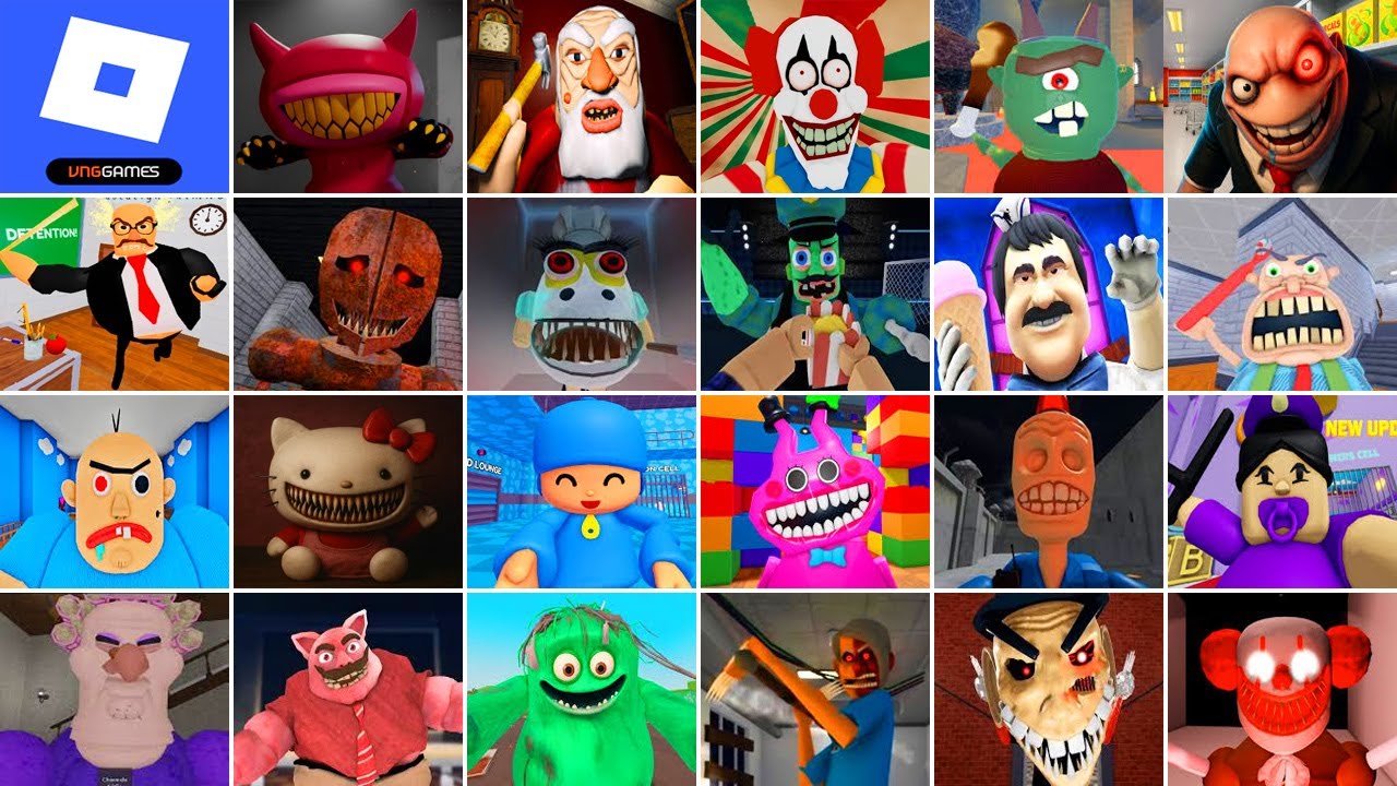 Roblox,ESCAPE ONI PANI,FROM GRANDPA,EPIC CHOPPER'S CARNIVAL,DHUUR'S DUNGEON,ESCAPE CRANKY'S SCHOOL