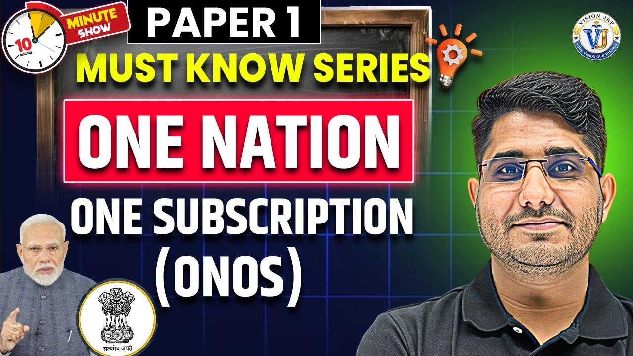 One Nation One Subscription (ONOS) Explained | Govt Scheme 2026 | UGC NET Important Topic | Shiv Sir