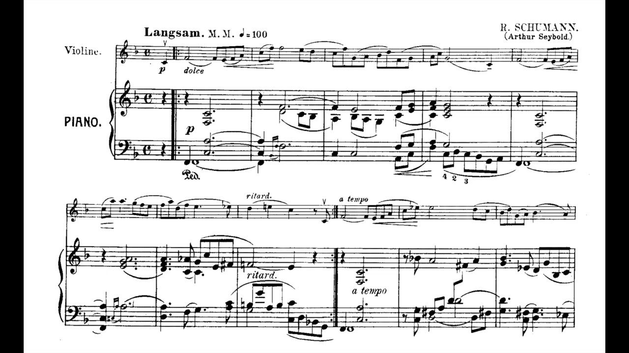 Schumann - Träumerei (piano accompaniment)