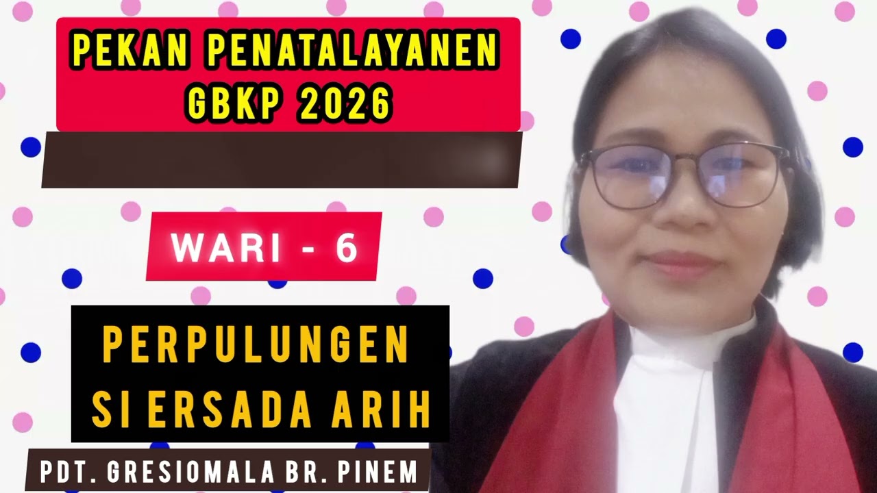 PEKAN PENATALAYANEN GBKP WARI PEENEMKEN TGL 23 JANUARI 2026