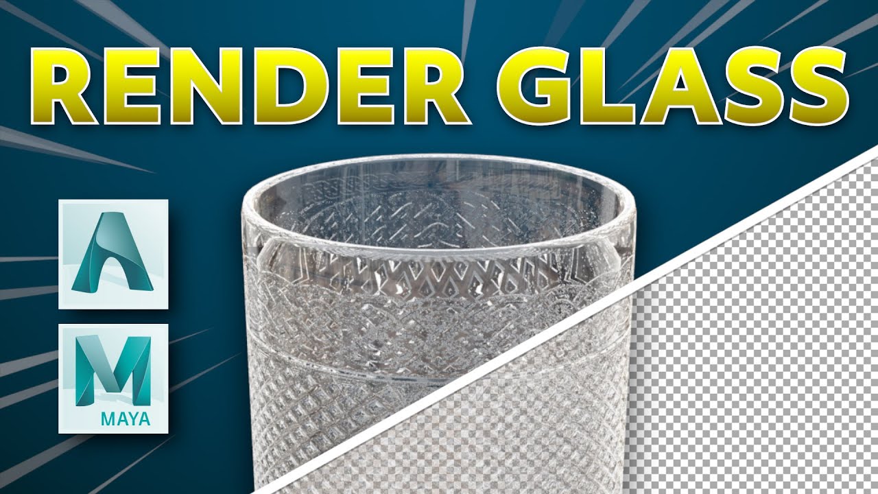 HOW TO RENDER TRANSPARENT GLASS - MAYA & ARNOLD TUTORIAL