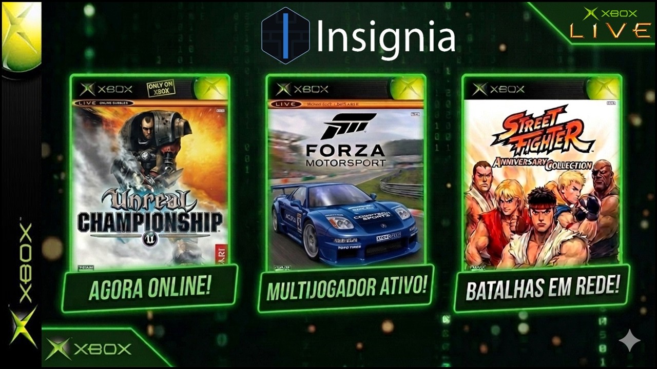 COMO É JOGAR ESTES CLÁSSICOS NA XBOX LIVE DO INSIGNIA ?? DESCUBRA AQUI NESTE VÍDEO !!
