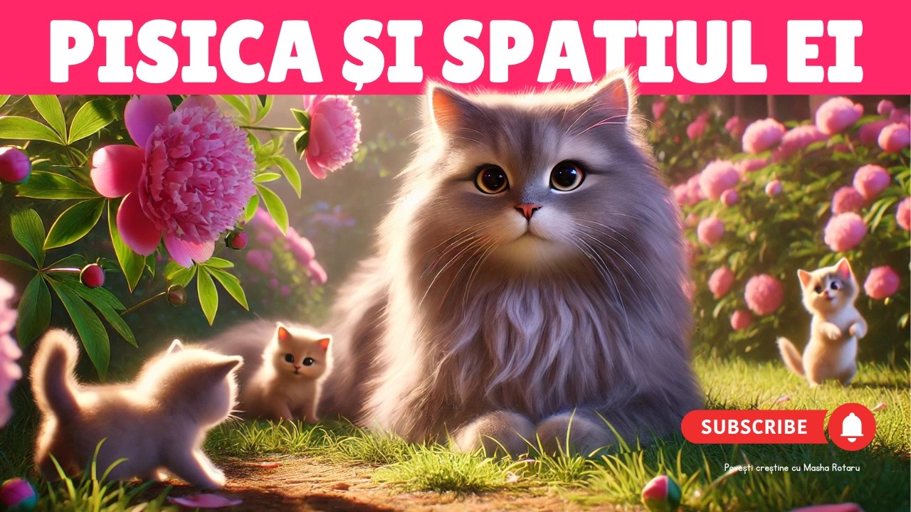 🐈Pisica și spațiul ei liniștit - Poveste pentru copii în Limba română