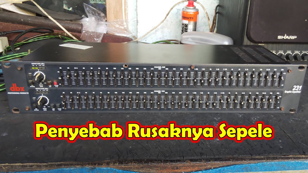 Servis Equalizer DBX 231 Rusak Channel 2 Tidak Fungsi