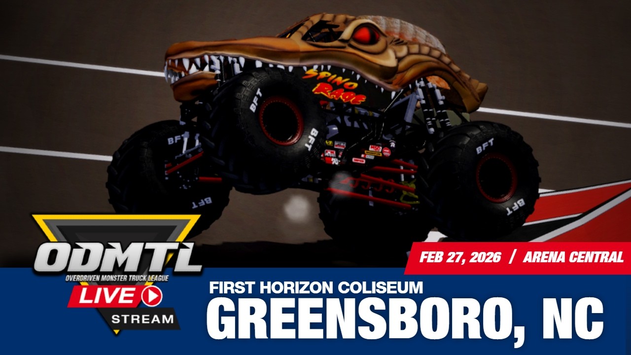 LIVE: GREENSBORO, NC // OVERDRIVEN MONSTER TRUCK LEAGUE