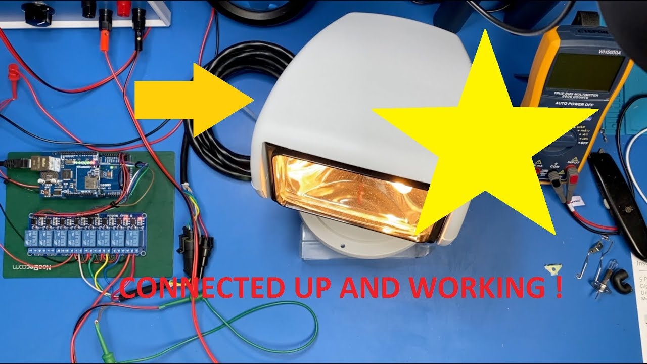 Remote Control Search Light #4 - IT WORKS!