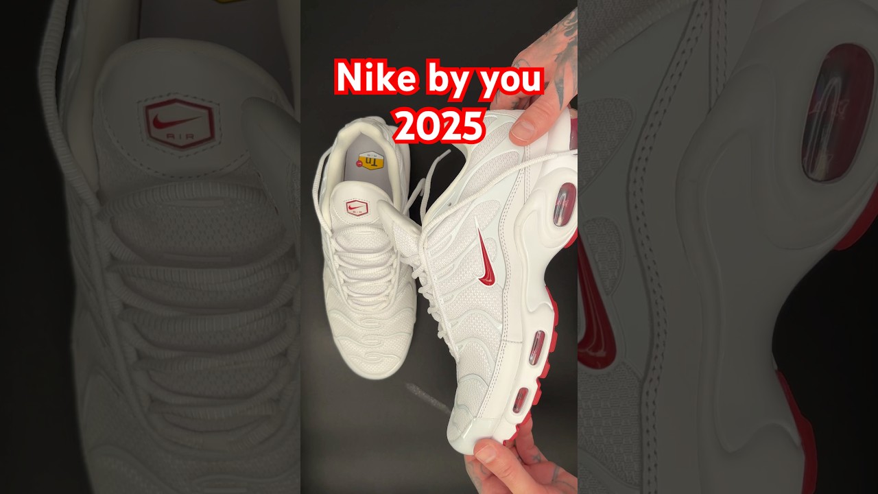 Nike Air Max Plus TN nike By You 2025 🔴⚪ | Blood Red Custom #nike