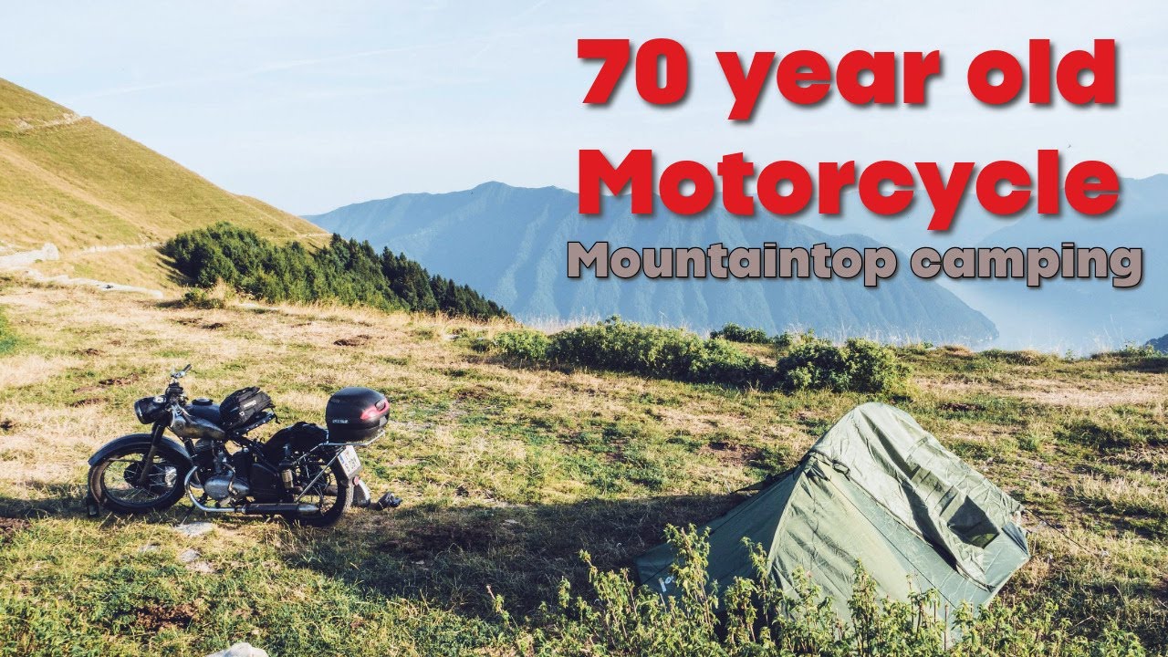 Mountaintop Camping with a classic Motorcycle | Puch 250 TF Eurotrip 2024