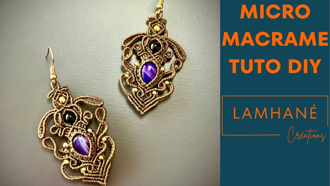 Tuto Micro-Macramé DIY : Boucles d'Oreilles 