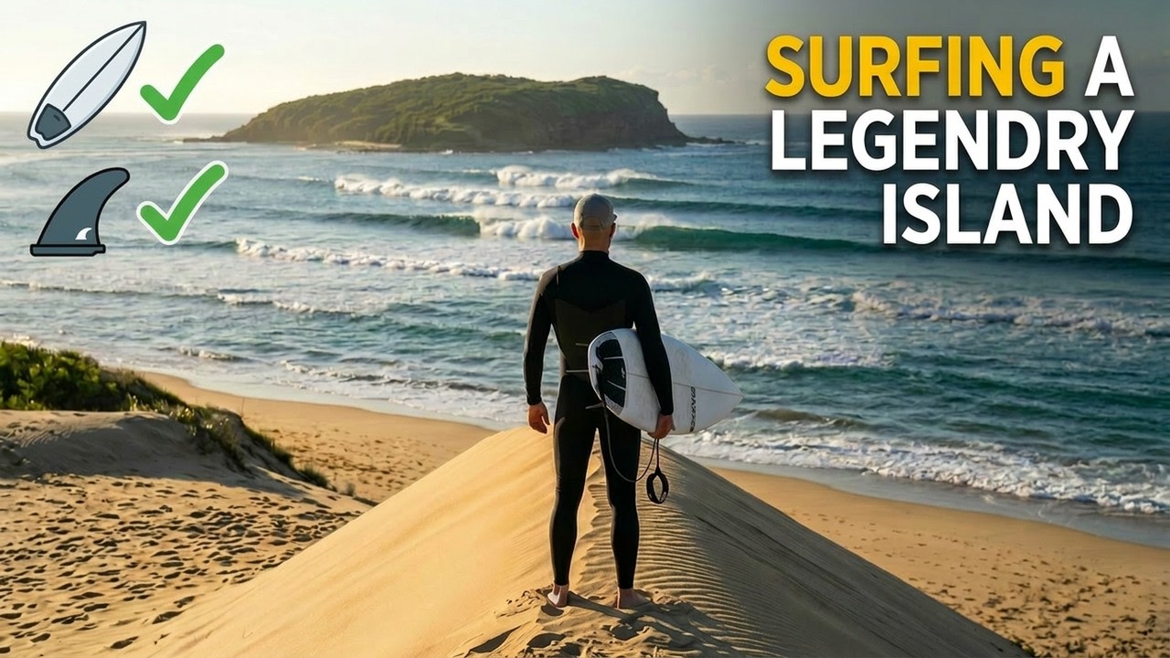 POV SURFING: The Island - a SURF mission in 4k (POV RAW vLOG)