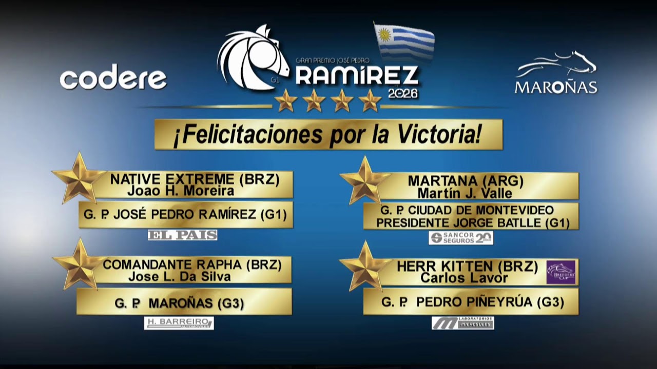 06/01/26 G. P. JOSÉ P. RAMÍREZ 2026 A I EN VIVO I  URUGUAY