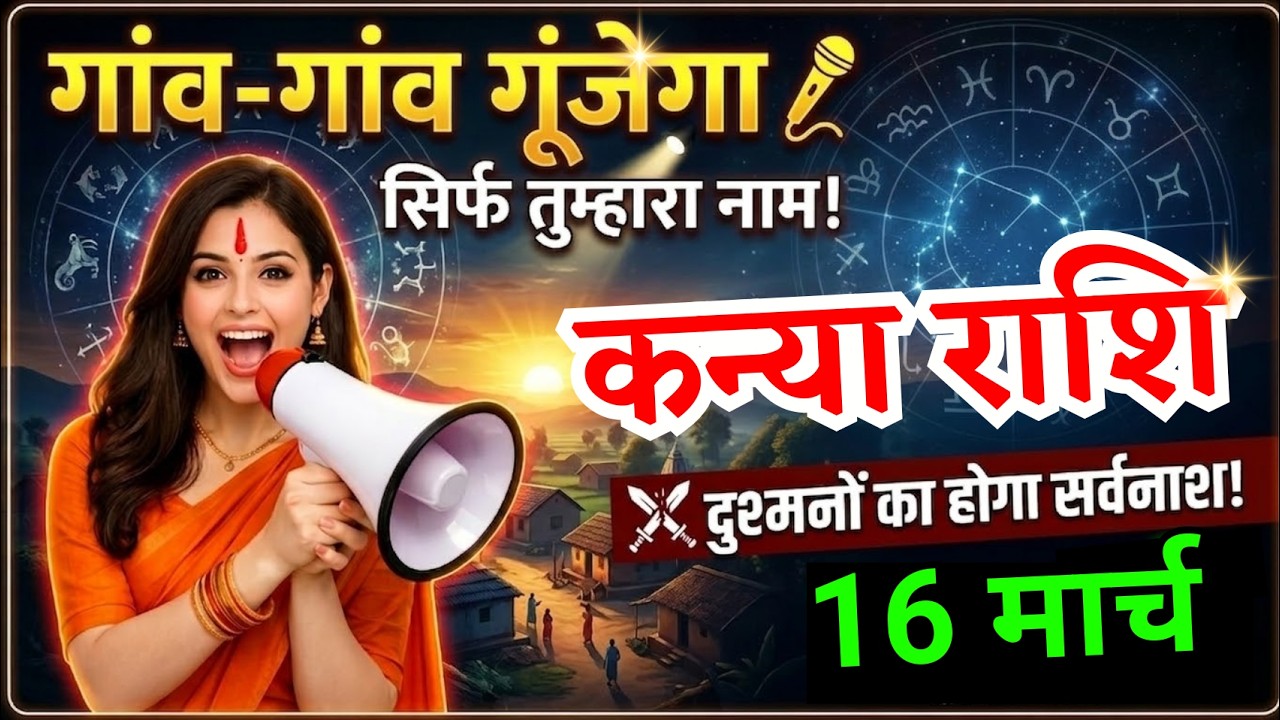 16 मार्च, कन्या राशि वालों गांव गांव में तुम्हारे नाम की चर्चा होगी, Kanya Rashi Aaj Ka Rashifal
