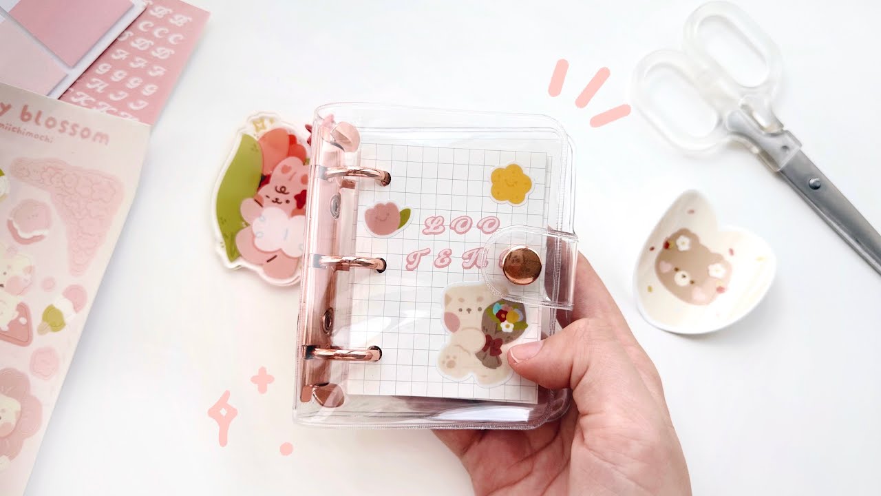 🌷 starting a mini ring binder journal