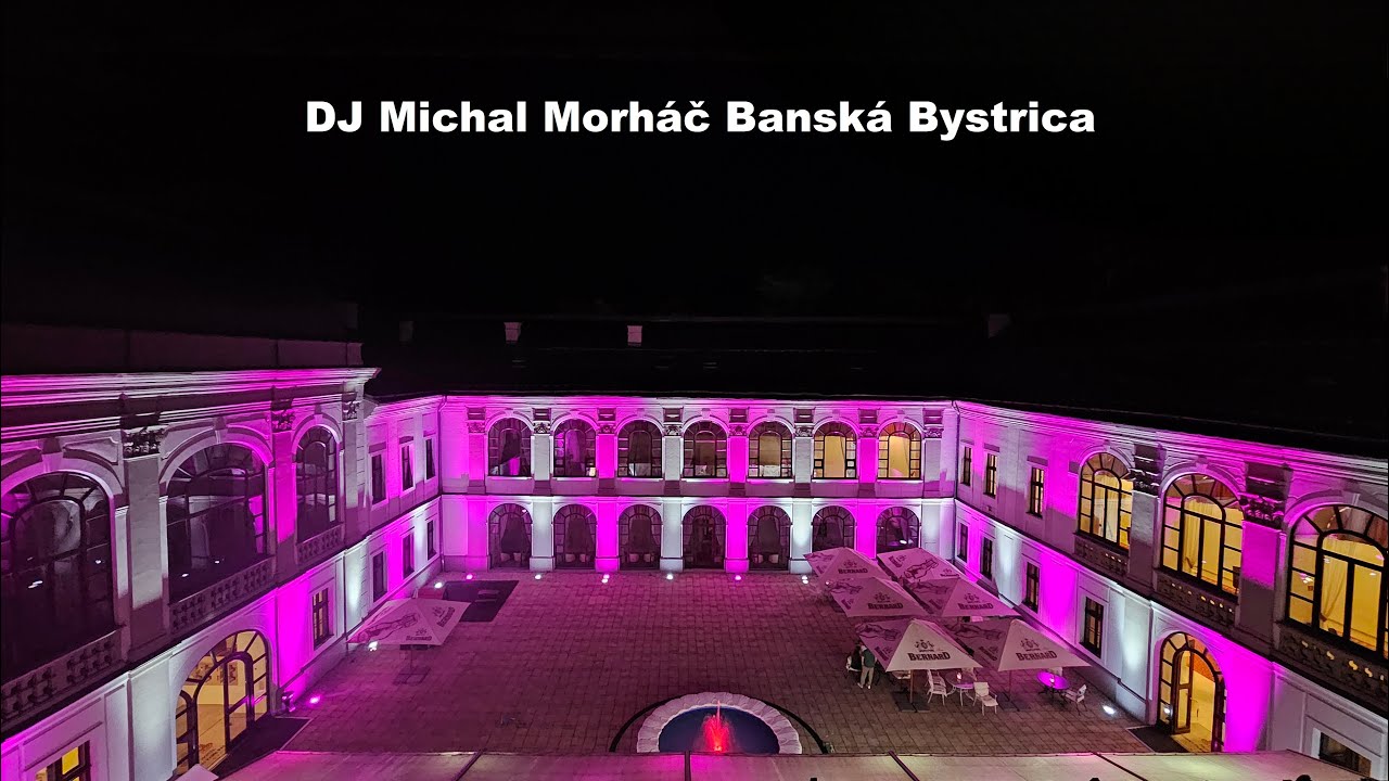Hotel Gino Park Palace **** Kaštieľ Orlové | Svadba | LED nasvietenie nádvoria | Laserová show