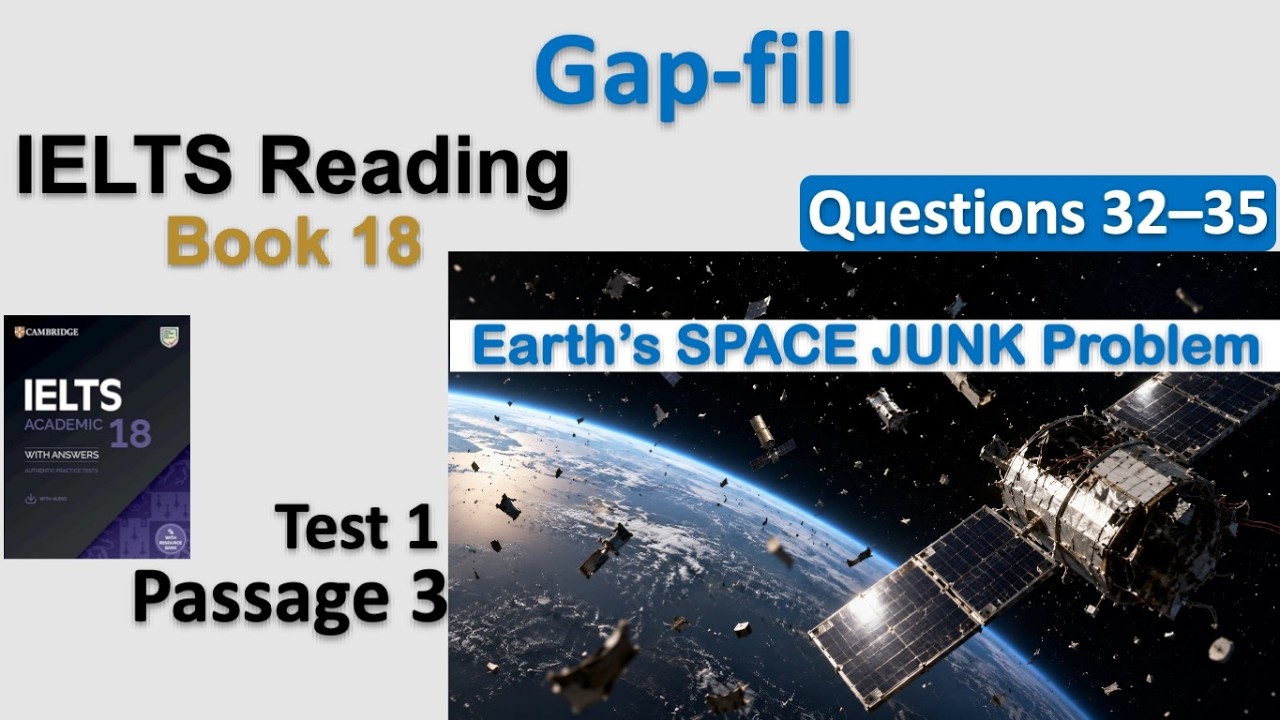 IELTS Academic Reading Solved | Cambridge Book 18 Test 1 Questions 32–35