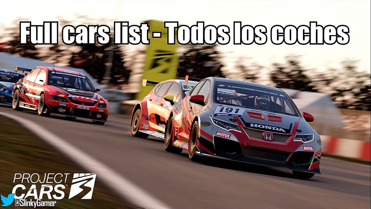 Project CARS 3 - Full Cars List - Todos los coches - Deluxe Edition