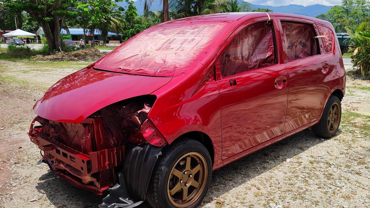 Repaint change colour Perodua Alza / Ruby Red Proton X70