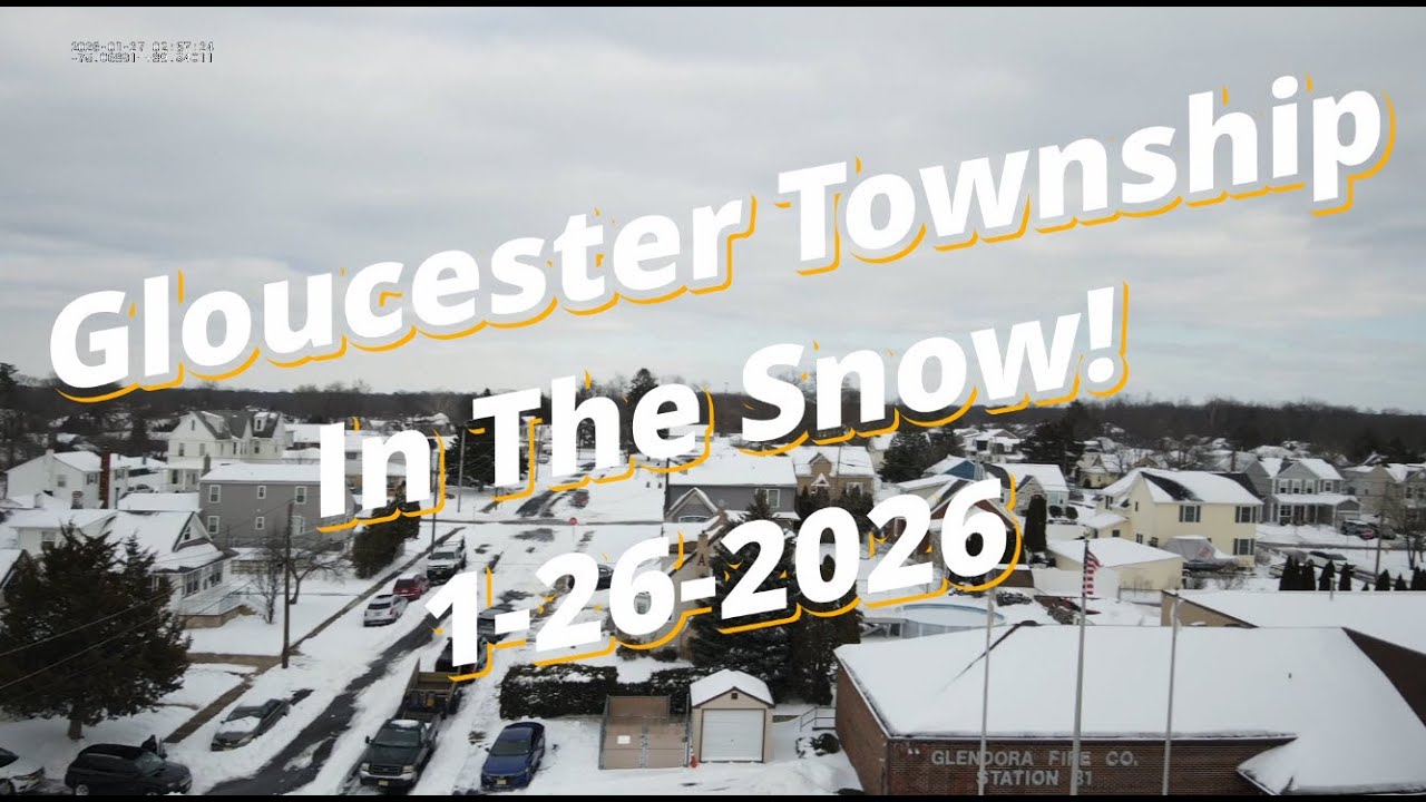 GTPD Drone Video: Gloucester Township In The Snow! 1-26-2026