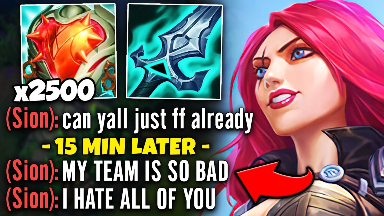 This cocky Sion trash talks all game, so I had to shut him up... (HE WAS SO MAD)