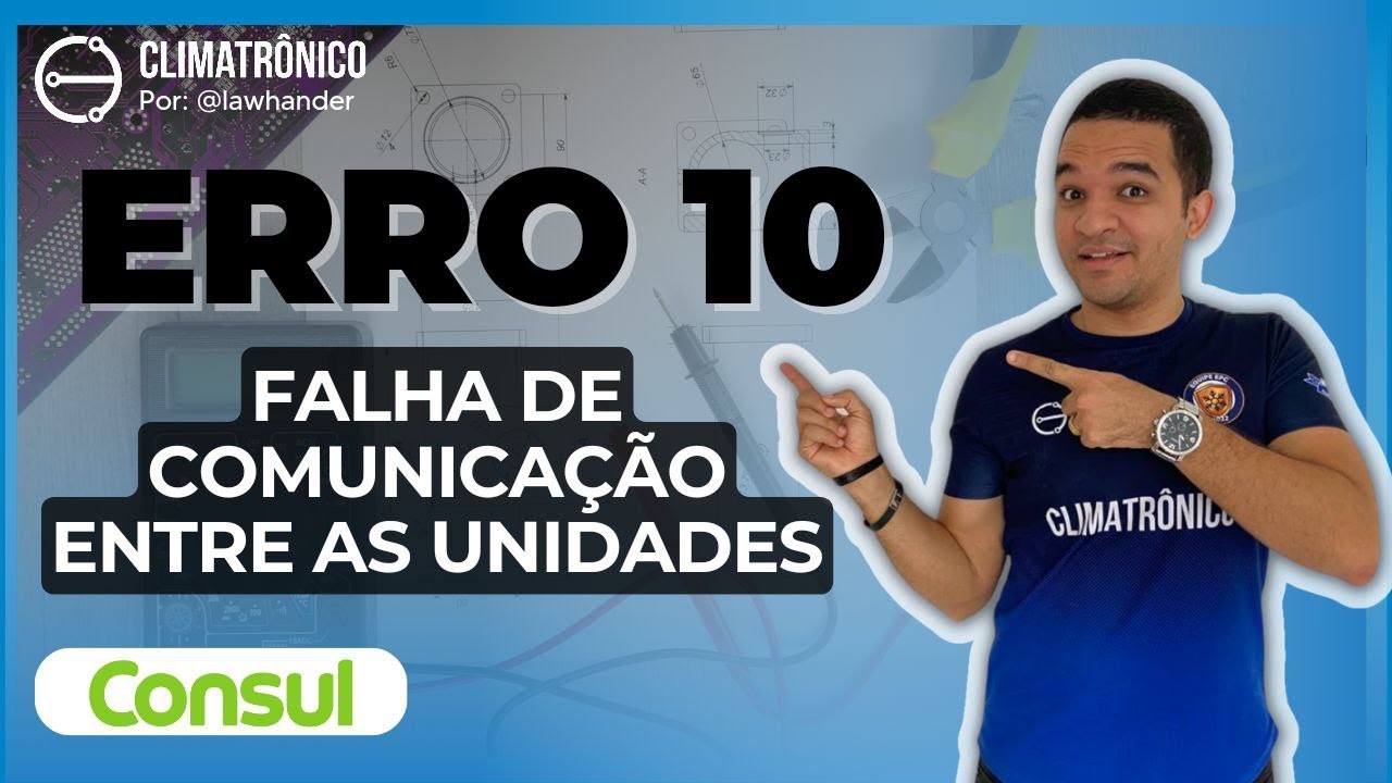 CONSUL INVERTER | ERRO 10 | FALHA DE COMUNICAÇÃO ENTRE AS UNIDADES | COMO RESOLVER? #AME