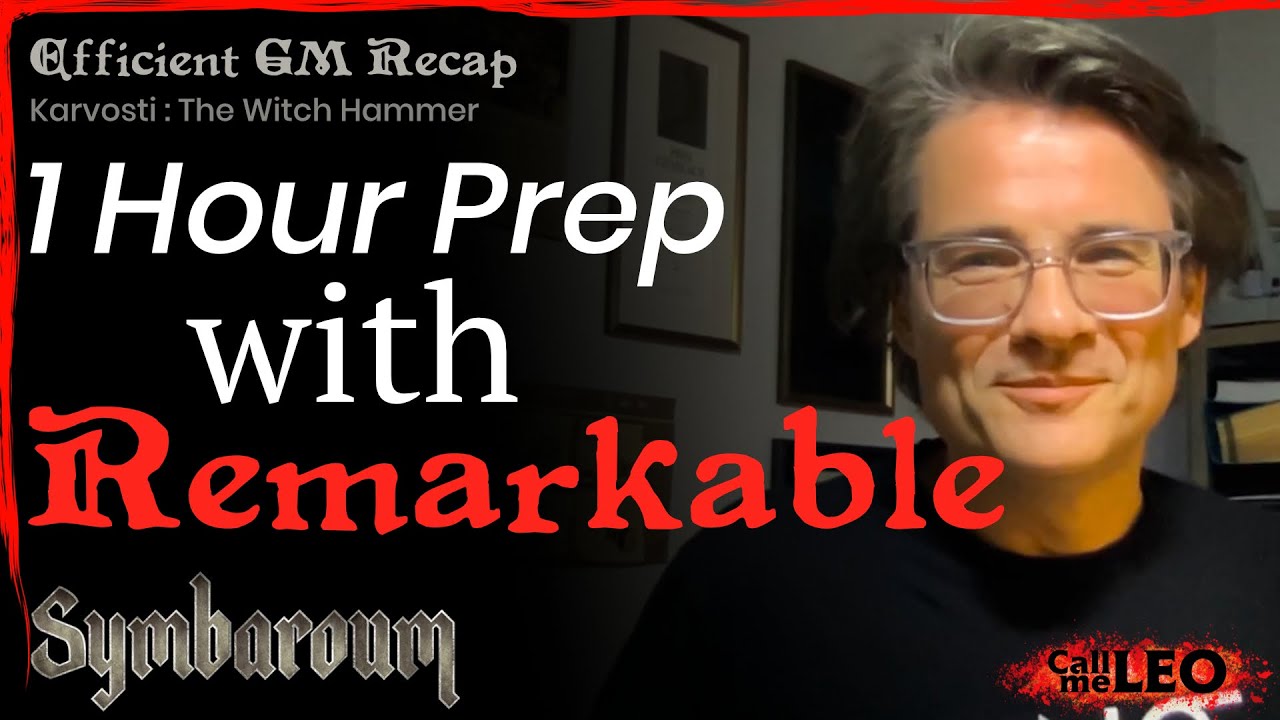 Prepping Symbaroum with Remarkable