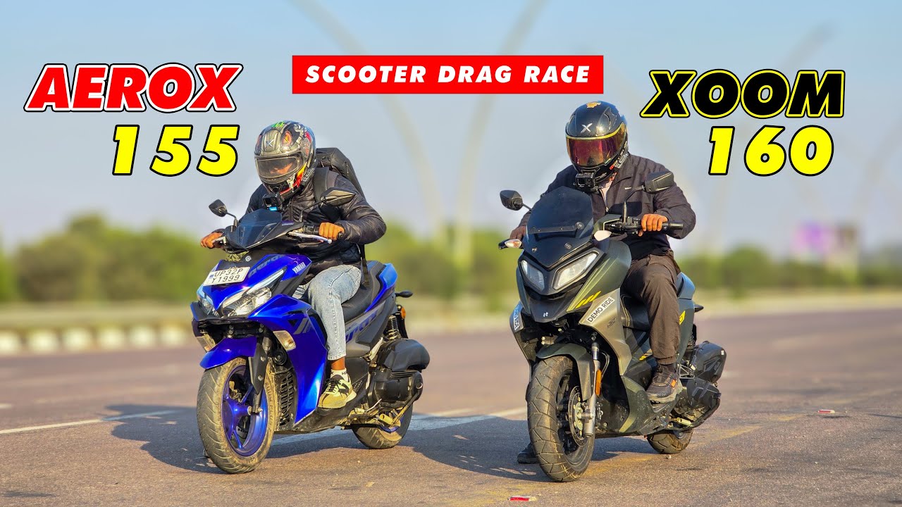 Hero Xoom 160 vs Yamaha Aerox 155 | Ultimate Scooter Performance Test Showdown!