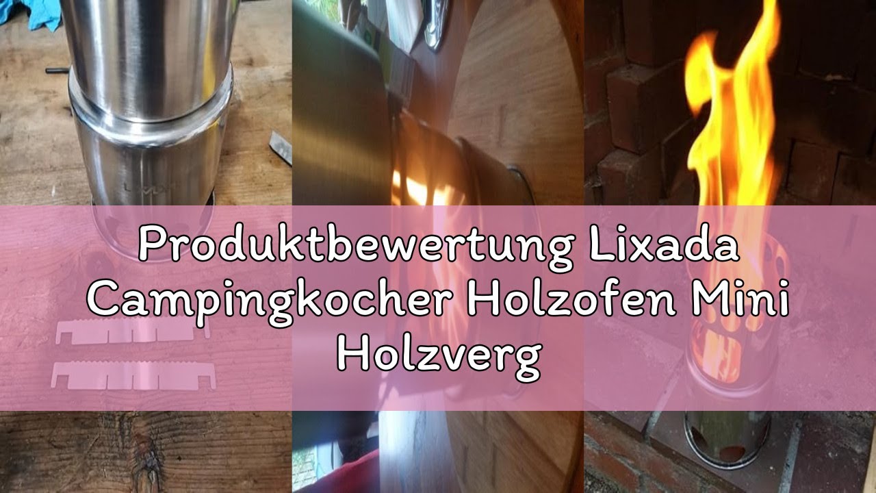 Produktbewertung Lixada Campingkocher Holzofen Mini Holzvergaser Faltbar Tragbar Kompakt Hobo Kocher
