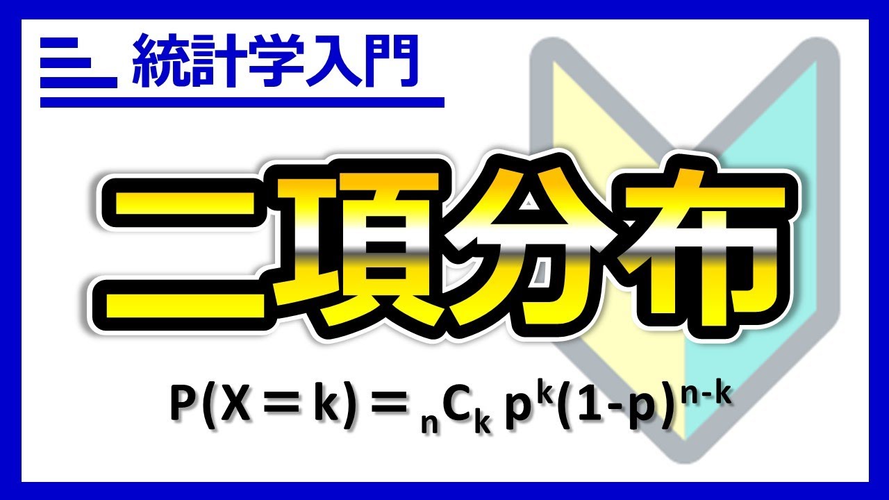 これ一本で二項分布の基礎をマスター！確率の計算、期待値および分散の計算。