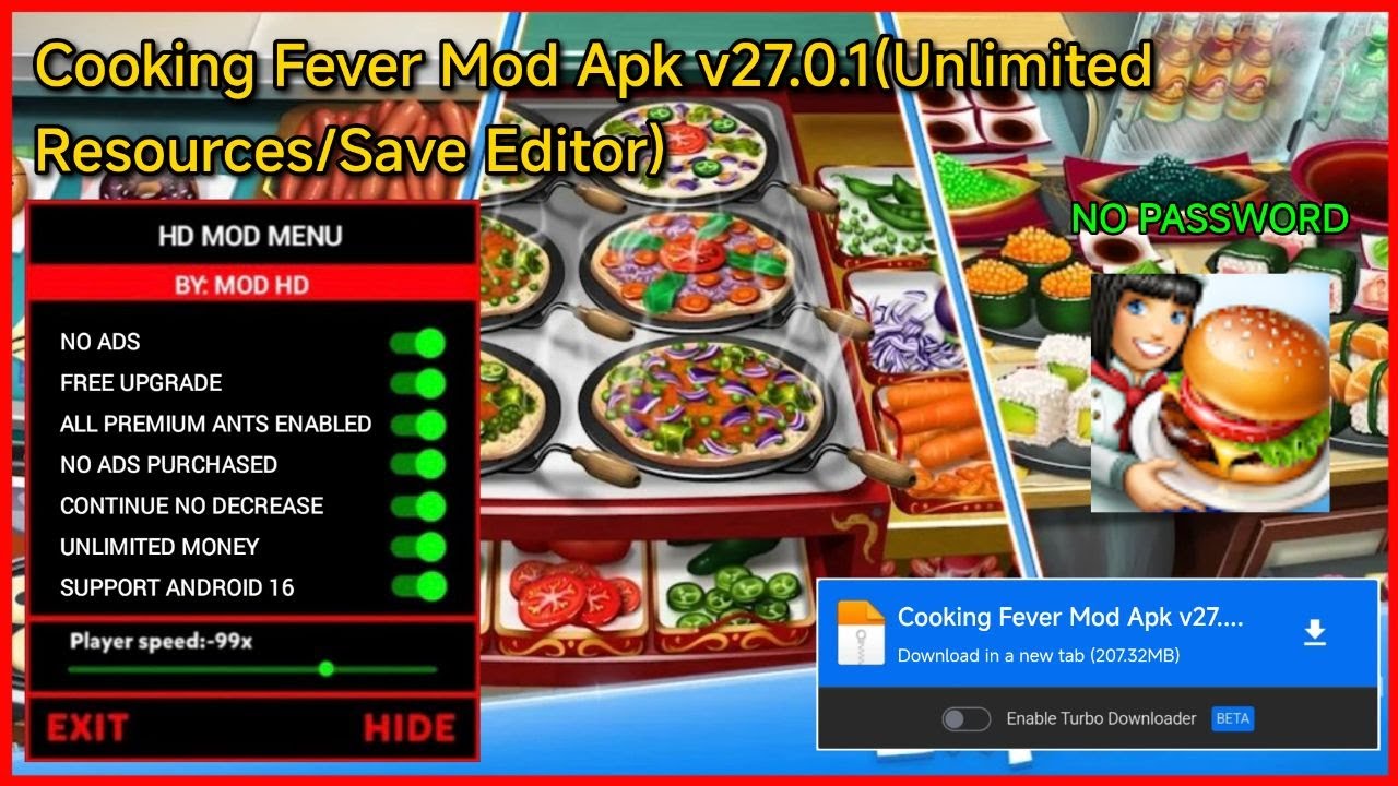 Cooking Fever Mod Apk Latest Unlimited Gems Download Ios Money 2026 Version Terbaru And Tamil Iphone