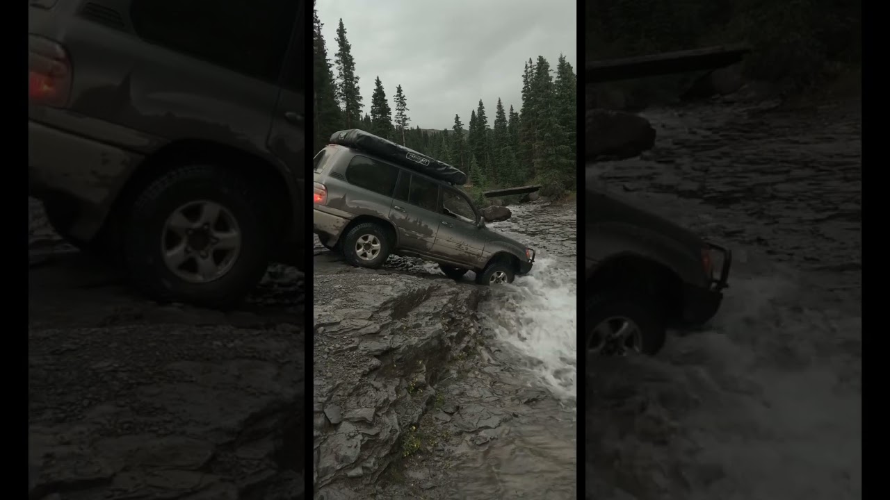 Knox crosses a river #100series #overland #4x4 #landcruiser #toyota #offroad #4wd