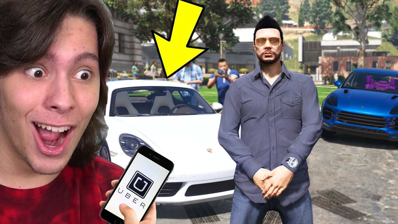 Jogando GTA 5 como um MOTORISTA DE UBER COM SUPER CARRO!!