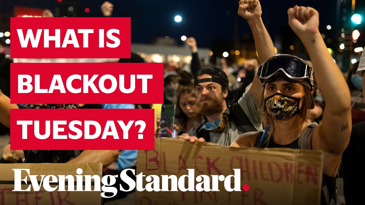 What is Blackout Tuesday and who is taking part in the social media movement?