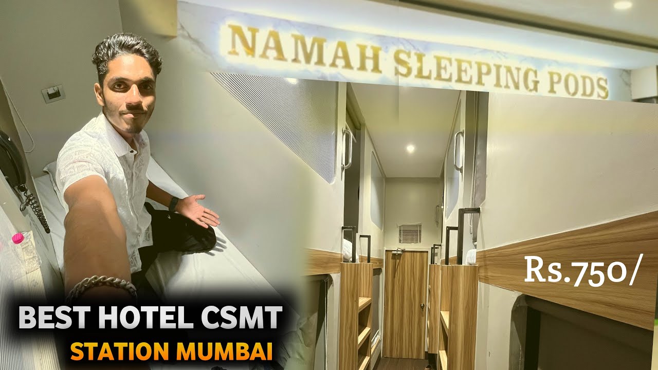 SLEEPING POD HOTEL in MUMBAI CSMT STATION | CAPSULE HOTEL Like 🇯🇵 JAPAN |