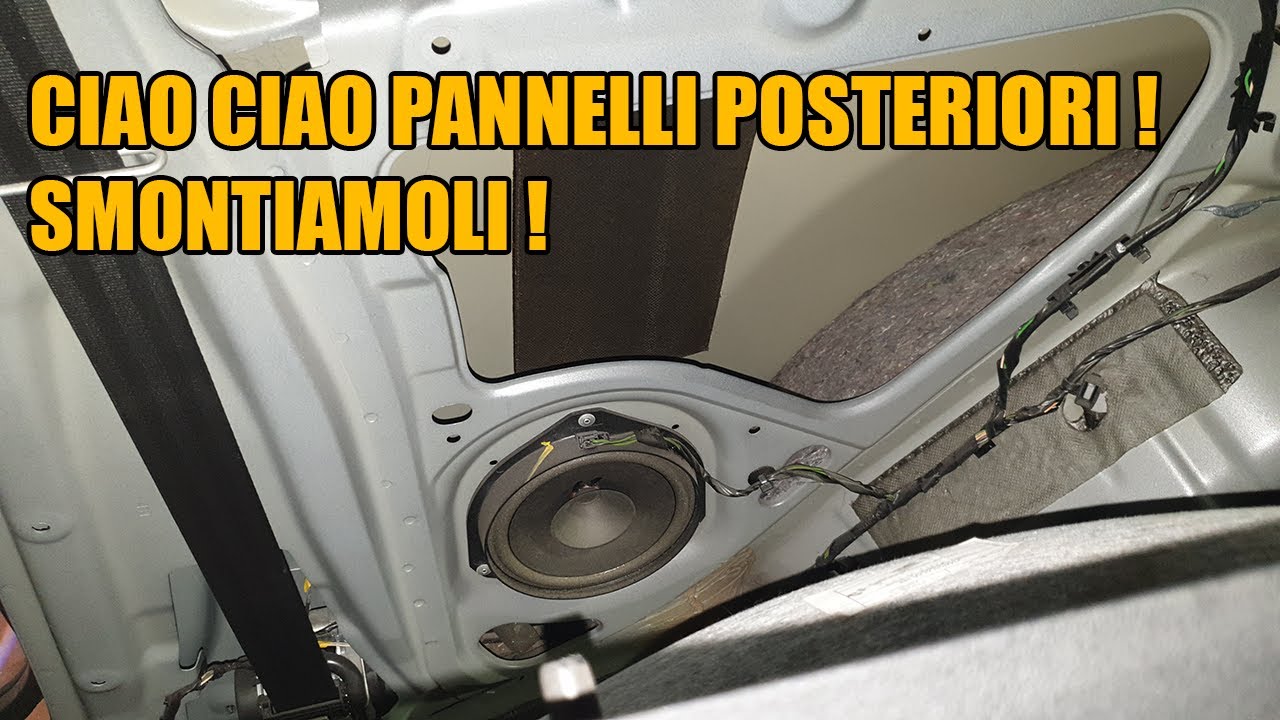 COME SMONTARE I PANNELLI POSTERIORI ALFA ROMEO MITO [HOW TO DISASSEMBLE THE REAR PANELS]