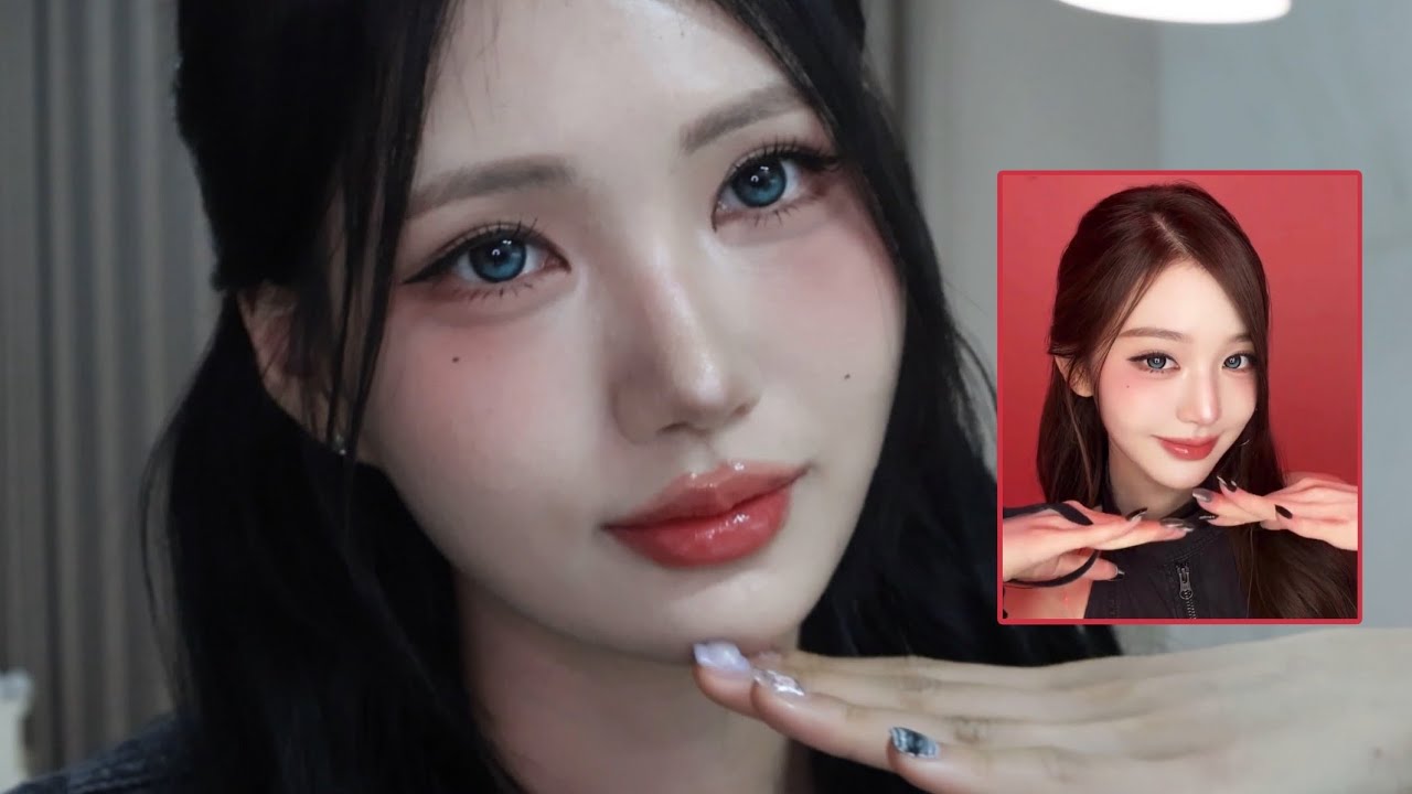 여자의 악마 ♡ྀི ₊ 아이브 장원영 메이크업 ♥️ ( 여돌 이마축소꿀팁 알려드림 ,,) 