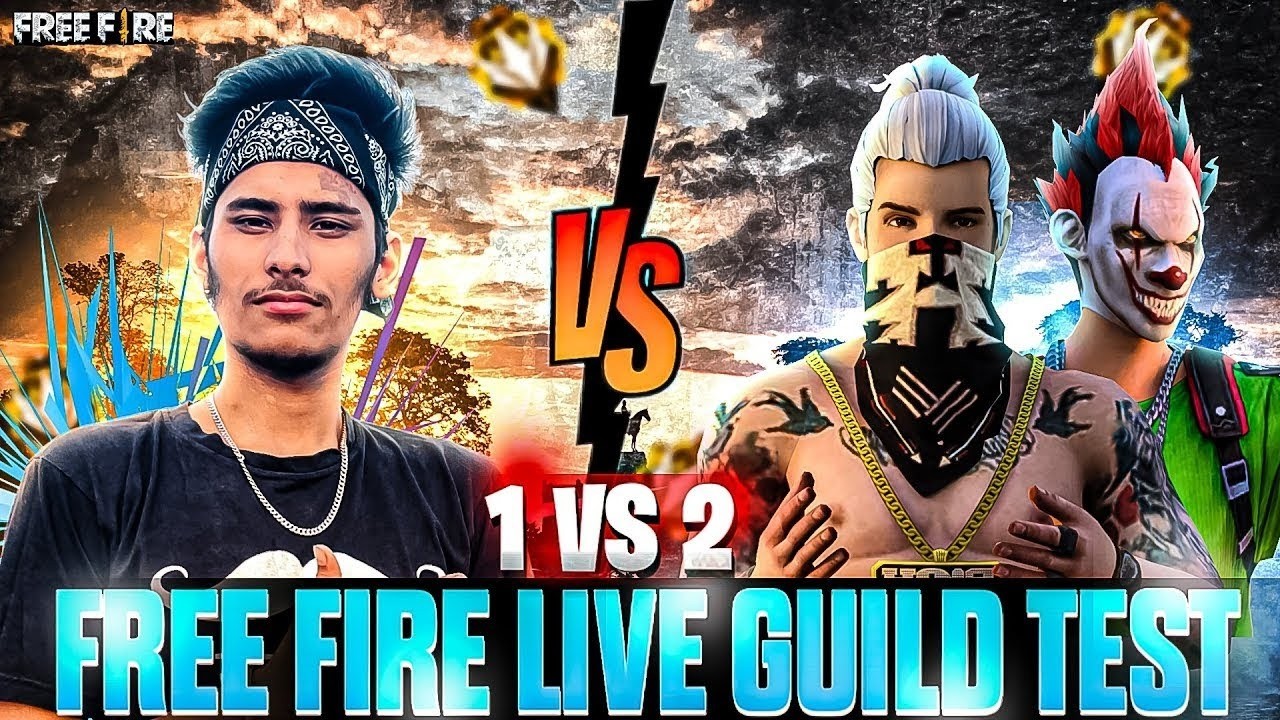 Guild Test 1vs2 Clash Squed😲Free Fire Live Guild Test🤩 #guildtestlive #freefirelive #ffguildtest