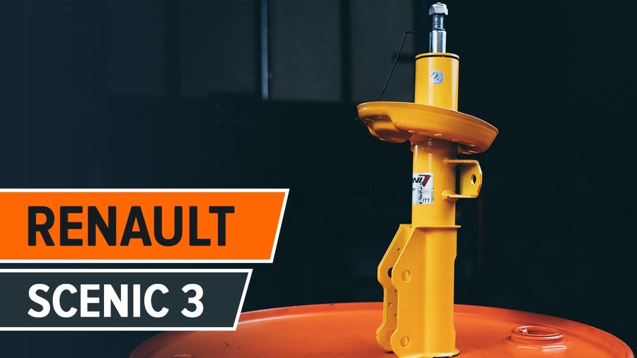 Wie RENAULT SCENIC 3 Stoßdämpfer und Staubmanschette vorne wechseln TUTORIAL | AUTODOC