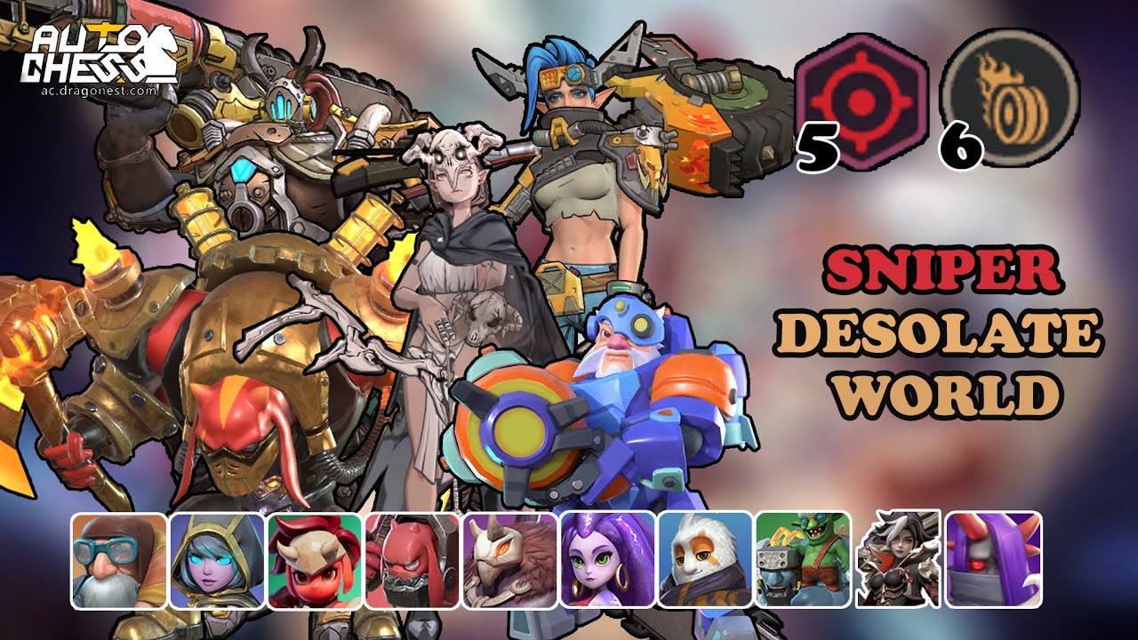 DRODO BRAWL MODE - 𖦏𖥞 5 SNIPER 6 DESOLATE WORLD • AUTO CHESS