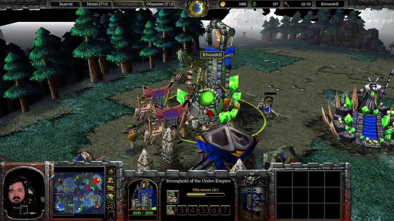 Wanderbraun смотрит мод на Warhammer в Warcraft 3. Rivendell vs Frostbitten Season 6 finals SF
