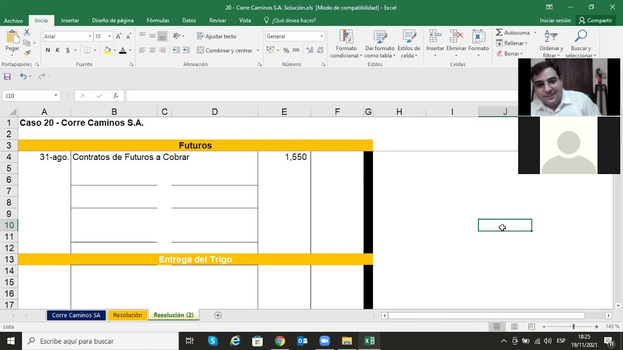 Contabilidad Superior - Instrumentos Derivados Práctica - 1º Entrega