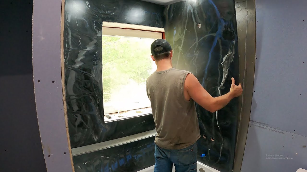 Epoxy shower/bath