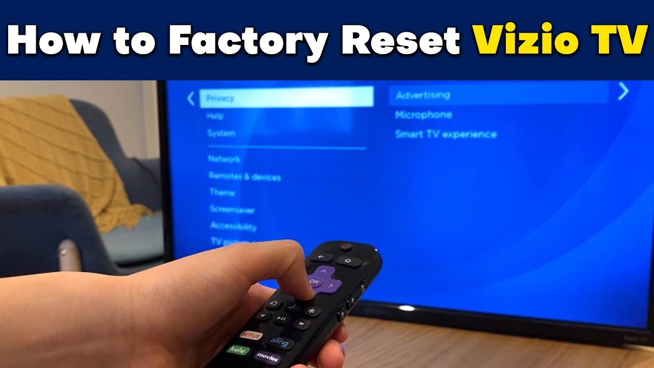 Как сбросить настройки телевизора Vizio до заводских — пошаговое руководство