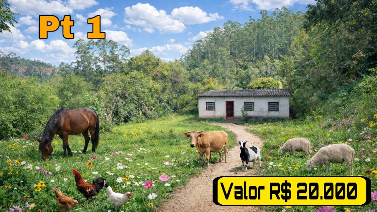 [ SÍTIO A VENDA ] VALOR DE R$ 20.000 MIL - ESTÁ UM POUCO SEJO - GRANDE SÍTIO VOM CASA 