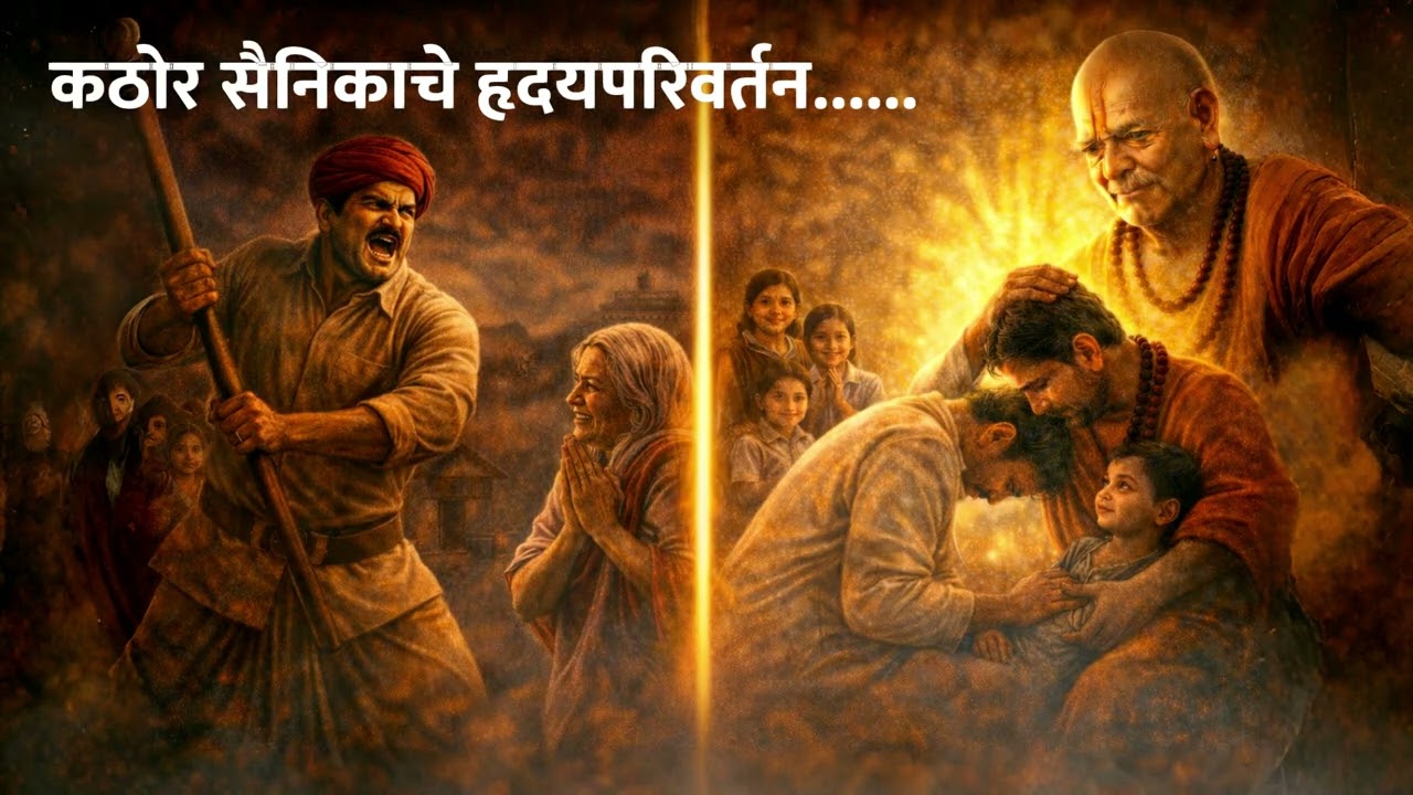 कठोर सैनिकाचे हृदयपरिवर्तन | स्वामी समर्थ कृपेने वाचला मुलगा | भावनिक कथा