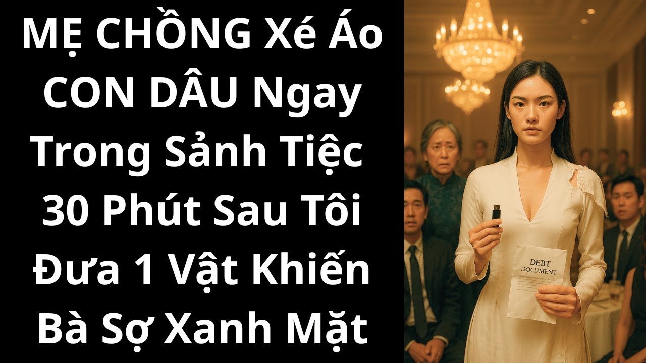 MẸ CHỒNG Xé Áo CON DÂU Ngay Trong Sảnh Tiệc - 30 Phút Sau Tôi Đưa 1 Vật Khiến Bà Sợ Xanh Mặt