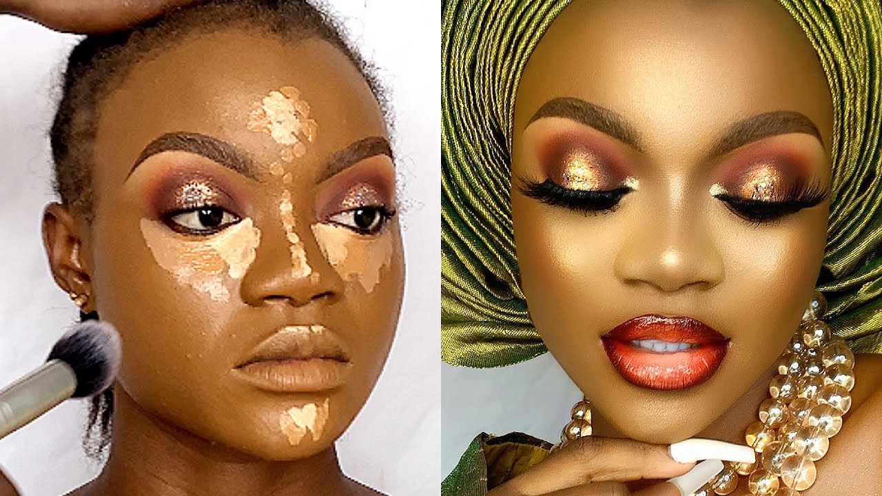 HALO EYES MAKEUP TUTORIAL | MAKEUP TUTORIAL FOR WOMEN OF COLOR