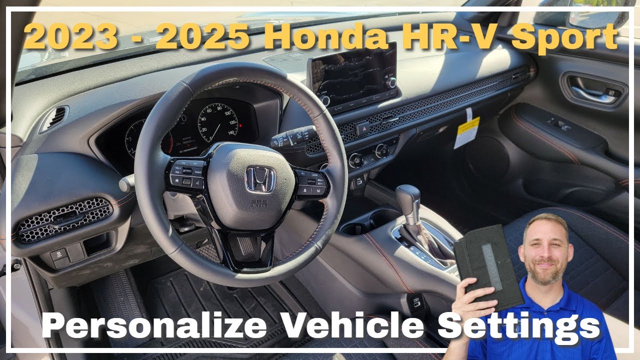 2023 - 2025 Honda HR-V Sport Personalized Vehicle Settings